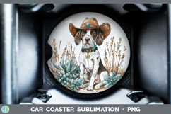 GorgeousDogs 03 Country Western Car Coaster design.