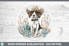 GorgeousDogs 03 Country Western Wind Spinner design.