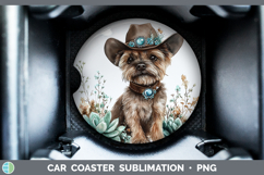 GorgeousDogs 03 Country Western Car Coaster design.