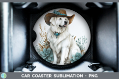 GorgeousDogs 03 Country Western Car Coaster design.