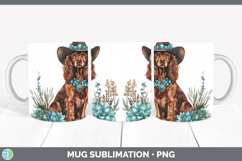 GorgeousDogs 03 Country Western Mug Wrap design.