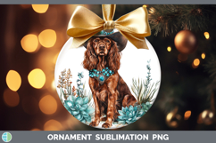 GorgeousDogs 03 Country Western Ornament design.