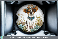 GorgeousDogs 03 Country Western Car Coaster design.