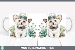 GorgeousDogs 03 Country Western Mug Wrap design.