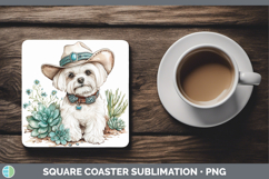 GorgeousDogs 03 Country Western Square Coaster design.