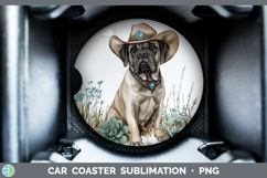 GorgeousDogs 03 Country Western Car Coaster design.