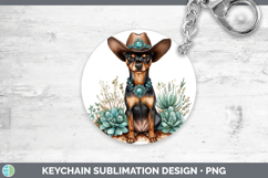 GorgeousDogs 03 Country Western Keychain design.