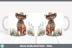GorgeousDogs 03 Country Western Mug Wrap design.