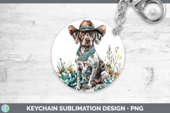 GorgeousDogs 03 Country Western Keychain design.