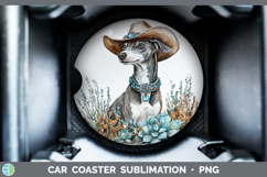 GorgeousDogs 03 Country Western Car Coaster design.