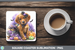 GorgeousDogs 03 Halloween Square Coaster design.