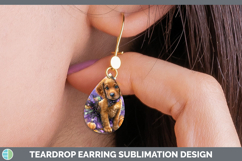GorgeousDogs 03 Halloween Teardrop Earrings design.