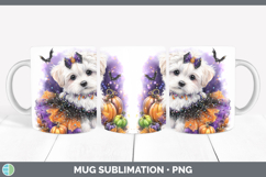 GorgeousDogs 03 Halloween Mug Wrap design.