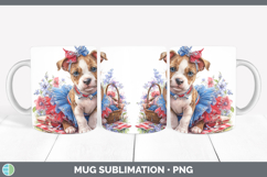 GorgeousDogs 03 Patriotic Mug Wrap design.