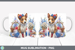 GorgeousDogs 03 Patriotic Mug Wrap design.