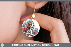 GorgeousDogs 03 Patriotic Round Earrings design.