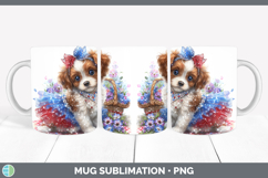 GorgeousDogs 03 Patriotic Mug Wrap design.