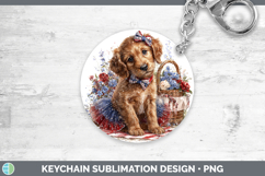 GorgeousDogs 03 Patriotic Keychain design.