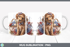 GorgeousDogs 03 Patriotic Mug Wrap design.