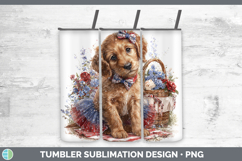 GorgeousDogs 03 Patriotic Tumbler design.