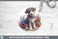 GorgeousDogs 03 Patriotic Keychain design.