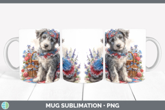 GorgeousDogs 03 Patriotic Mug Wrap design.