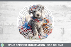 GorgeousDogs 03 Patriotic Wind Spinner design.