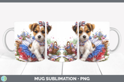 GorgeousDogs 03 Patriotic Mug Wrap design.