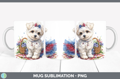 GorgeousDogs 03 Patriotic Mug Wrap design.