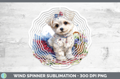GorgeousDogs 03 Patriotic Wind Spinner design.