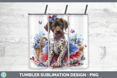 GorgeousDogs 03 Patriotic Tumbler design.