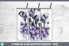 GorgeousDogs 03 Purple Drips Tumbler design.