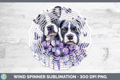 GorgeousDogs 03 Purple Drips Wind Spinner design.