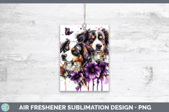 GorgeousDogs 03 Purple Drips Air Freshener design.