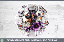 GorgeousDogs 03 Purple Drips Wind Spinner design.