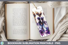 GorgeousDogs 03 Purple Drips Bookmark design.