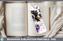 GorgeousDogs 03 Purple Drips Bookmark design.