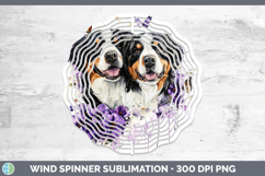GorgeousDogs 03 Purple Drips Wind Spinner design.