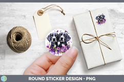 GorgeousDogs 03 Purple Drips Stickers design.