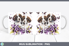GorgeousDogs 03 Purple Drips Mug Wrap design.