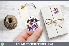 GorgeousDogs 03 Purple Drips Stickers design.