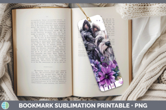 GorgeousDogs 03 Purple Drips Bookmark design.