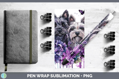 GorgeousDogs 03 Purple Drips Pen Wrap design.
