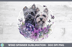 GorgeousDogs 03 Purple Drips Wind Spinner design.