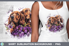 GorgeousDogs 03 Purple Drips Shirt design.