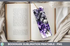 GorgeousDogs 03 Purple Drips Bookmark design.