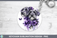 GorgeousDogs 03 Purple Drips Keychain design.