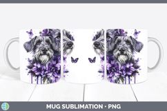 GorgeousDogs 03 Purple Drips Mug Wrap design.
