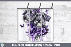 GorgeousDogs 03 Purple Drips Tumbler design.