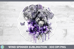 GorgeousDogs 03 Purple Drips Wind Spinner design.